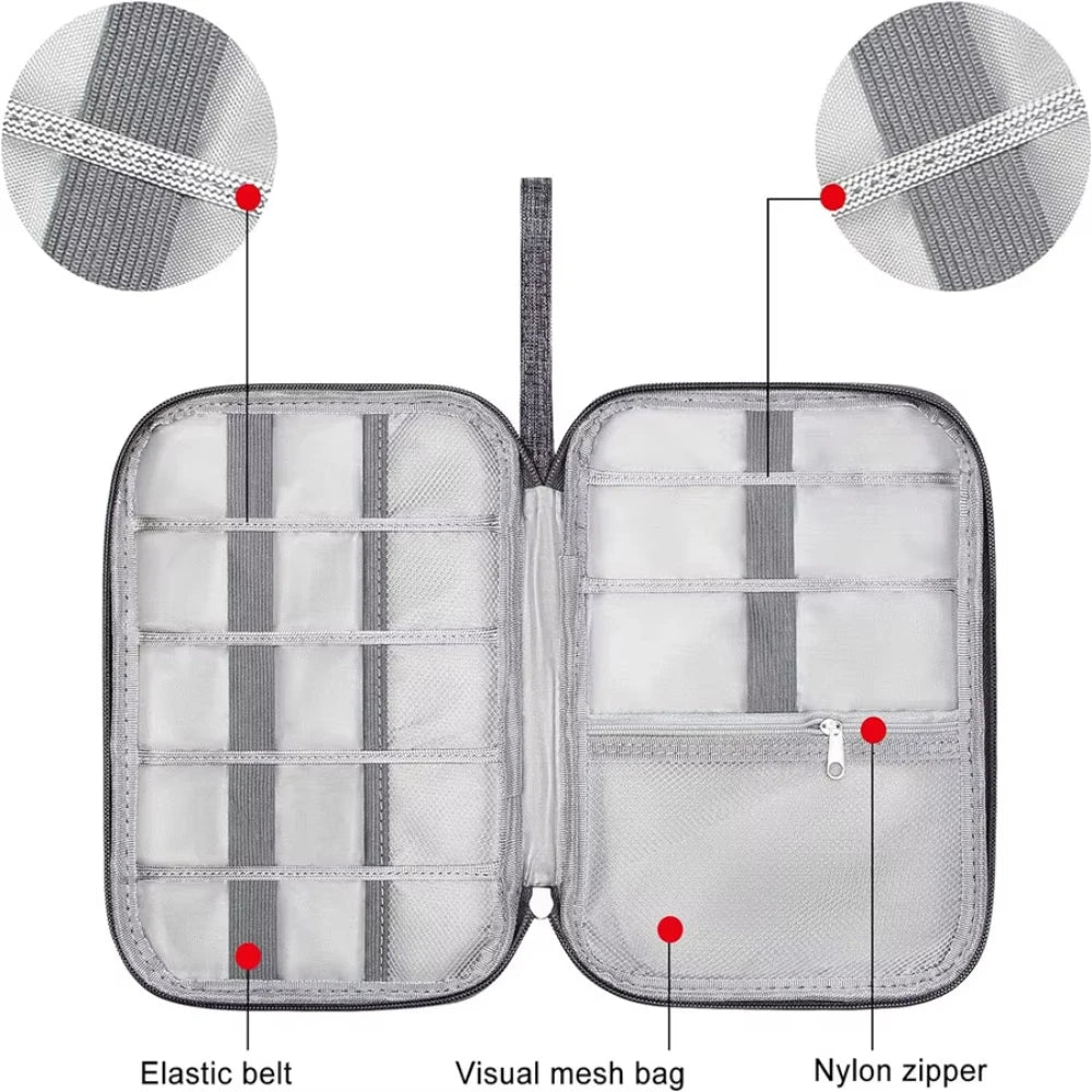Travel Electronics Organizer Bag