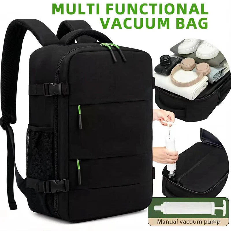 Vacuum Compression Travel Backpack — 20–35L