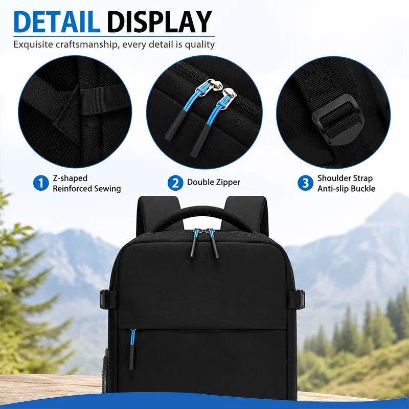 Vacuum Compression Travel Backpack — 20–35L