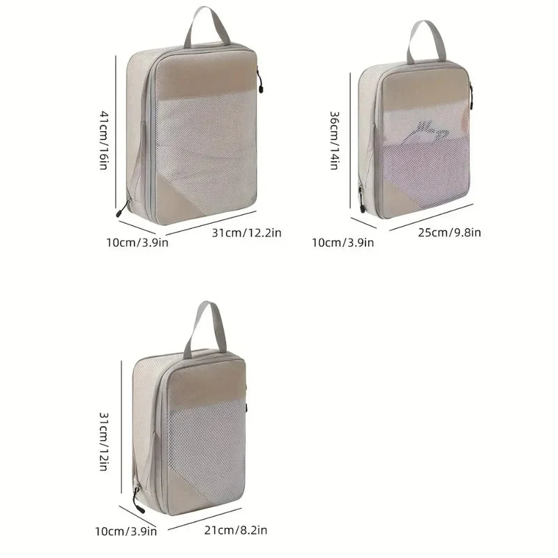 3-Piece Compression Packing Cubes