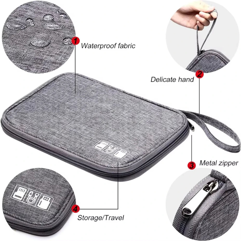 Travel Electronics Organizer Bag
