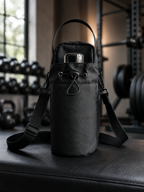 NOMVIA Magnetic Gym Bag in a premium gym setting